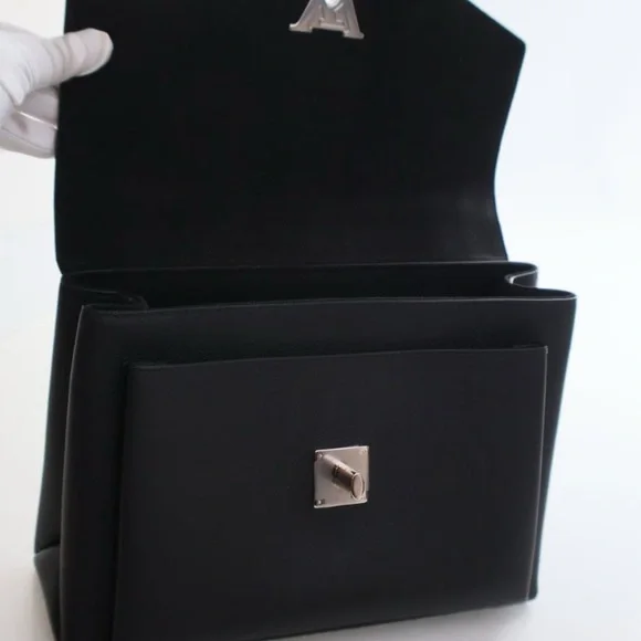 LOUIS VUITTON Soft Calfskin My Lockme Top Handle in Black - Picture 11 of 15